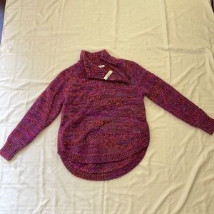 Madewell multicolored Zip-Turtleneck Sweater